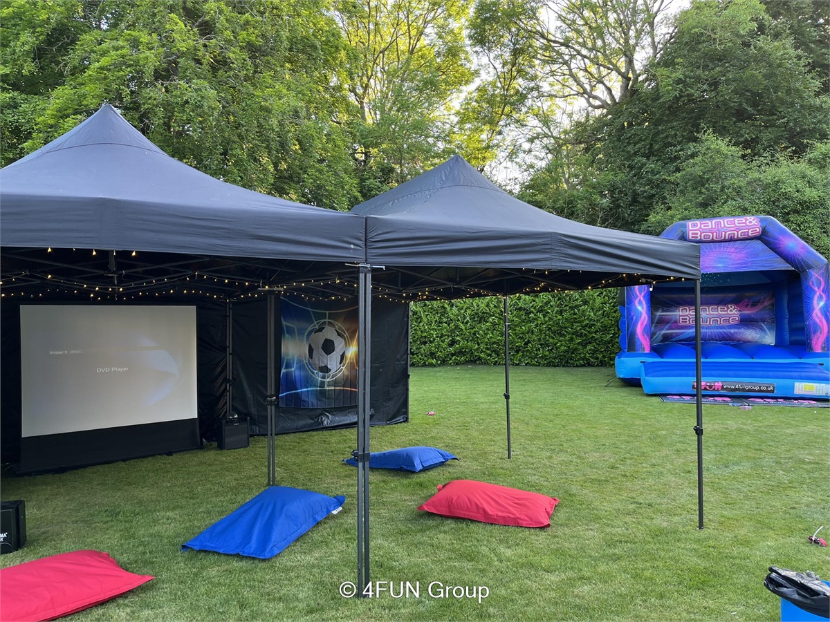 Sports Tent EXTRA LARGE (6m x 6m) with large screen, projector and